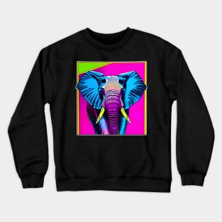 Bold Comic Book Style Elephant (MD23Ar070b) Crewneck Sweatshirt